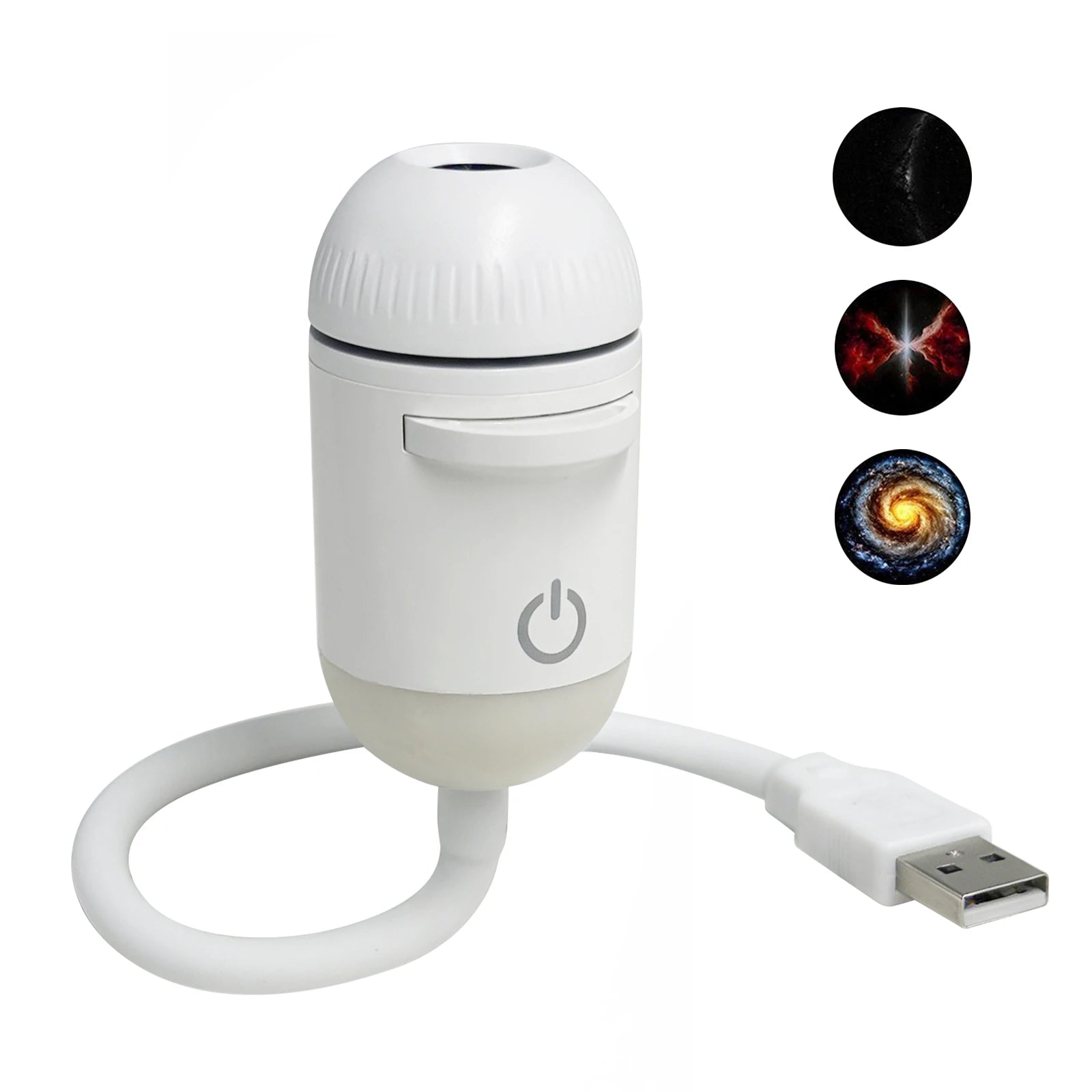 LED Galaxy Projector Night Light Rotatable Starry Sky Ambient Lamp Mini Galaxy Ceiling Projector Light for Bedroom Living Room