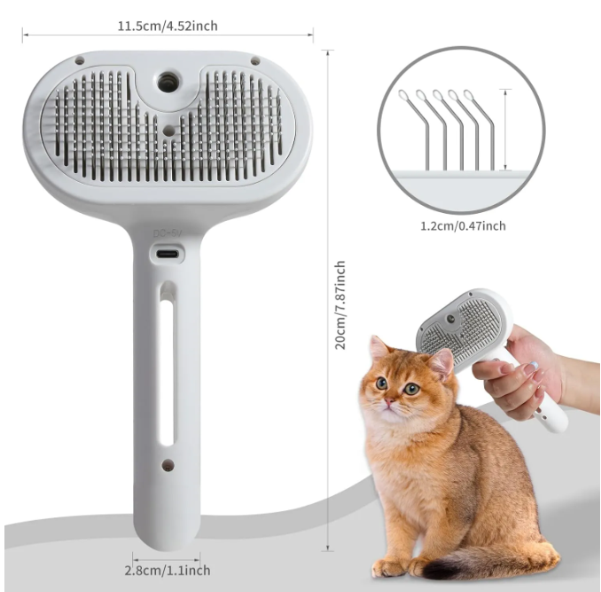 PETMIND 2-in-1 Pet Hair Remover Spray Brush